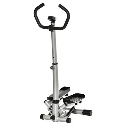 Vélo d'appartement avec écran LCD, vitesse réglable, structure en métal et ABS,