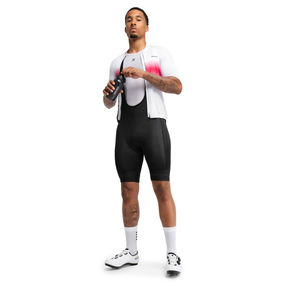 Cuissard vélo court en tissu recyclé homme Cyclisme BX Brocken Noir 3/7