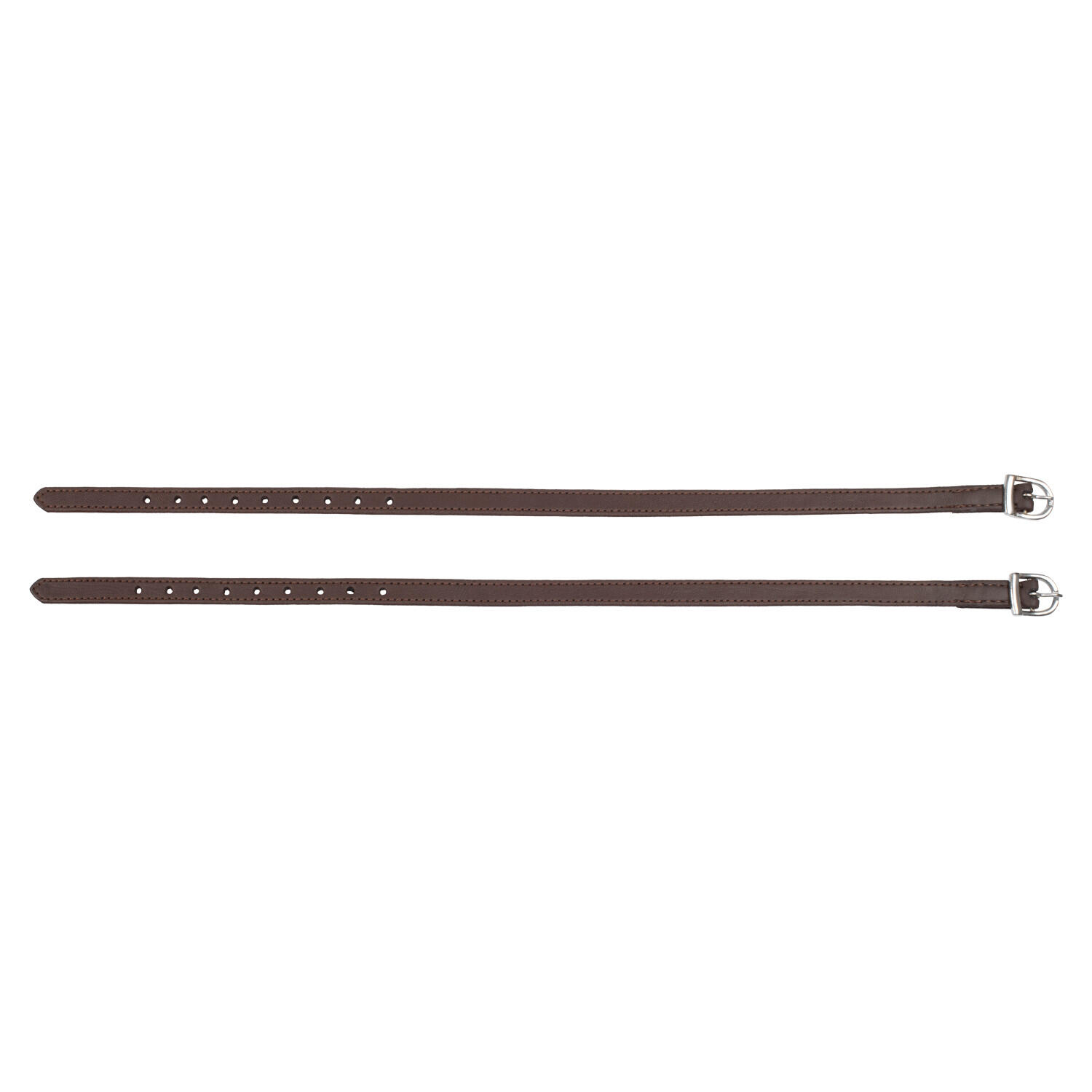 Bretelles D'éperon En Cuir Noir HKM - Côtés Cousus, Doux, Neuves