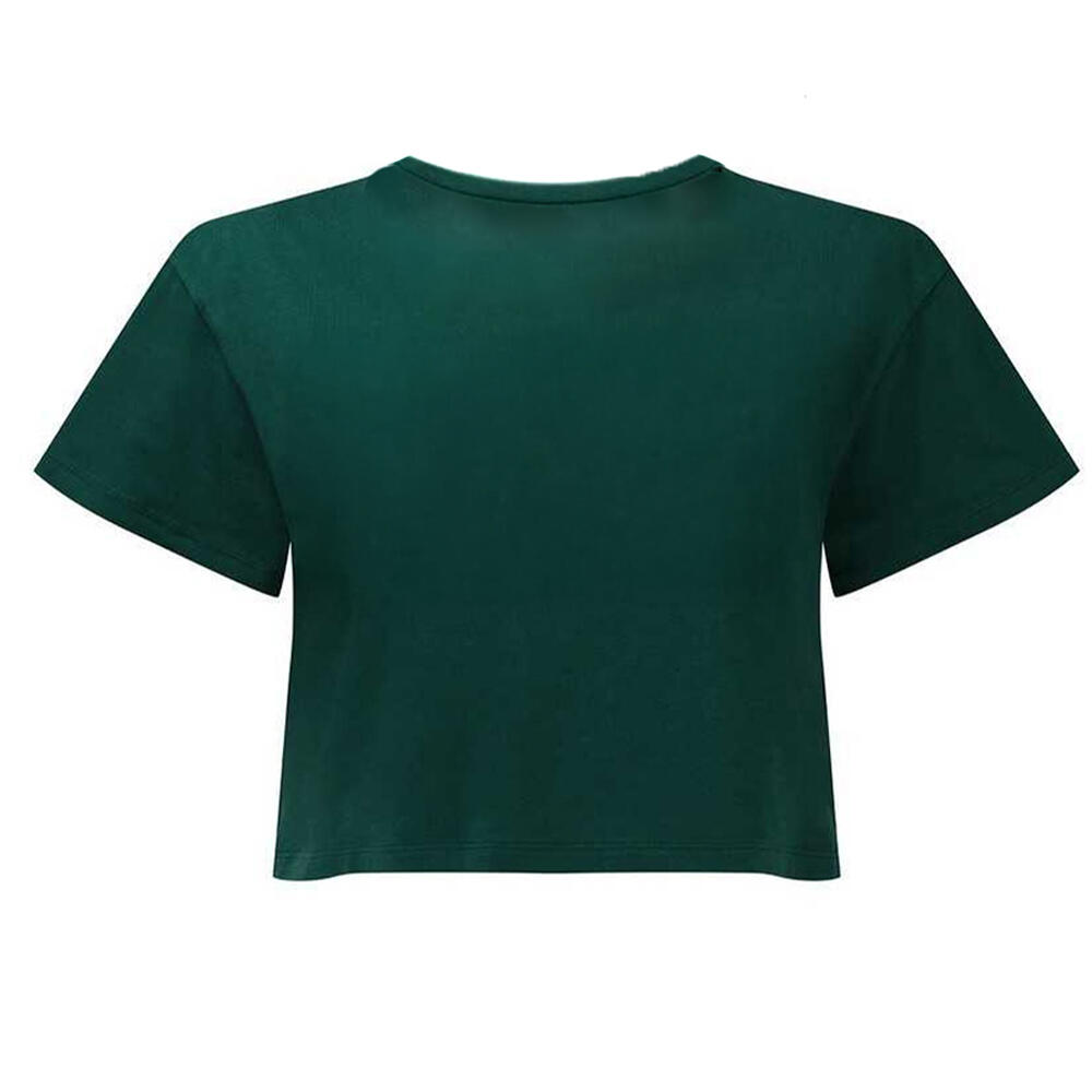 Womens/Ladies Crop Top (Teal) 2/2