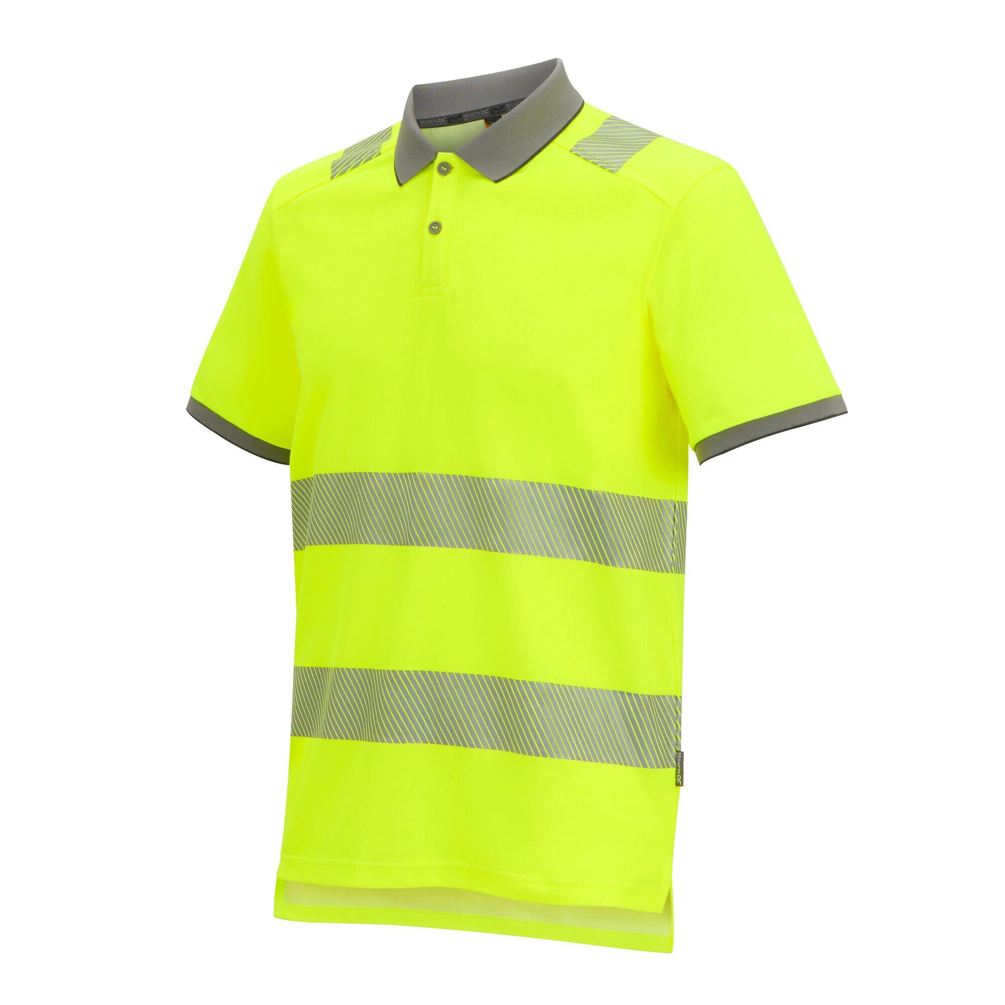 HiVis Poloshirt für HerrenDamen Unisex, PolyesterBaumwollmischgewebe Damen und 3/4