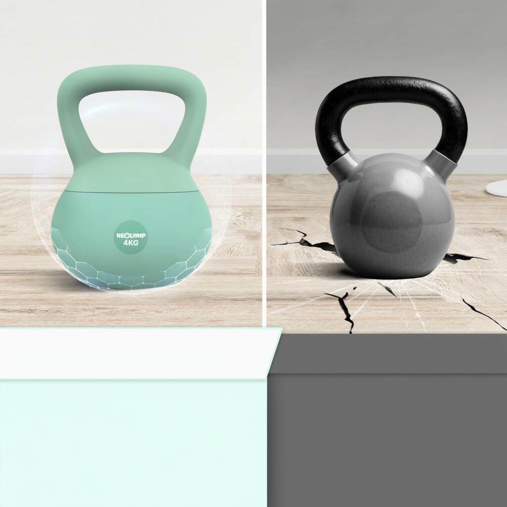 4 kg Soft Kettlebell voor beginners – Ergonomische grip, ideaal voor cardio 6/7