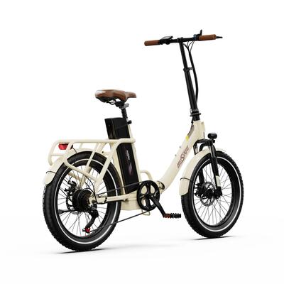 Vouwbare e-bike onesport ot16-2 120km bereik 20×3.0" banden