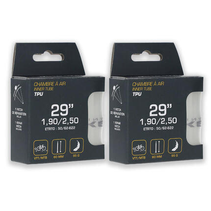 Lot de 2 Chambres à air TPU VTT 29” – Presta - 95g