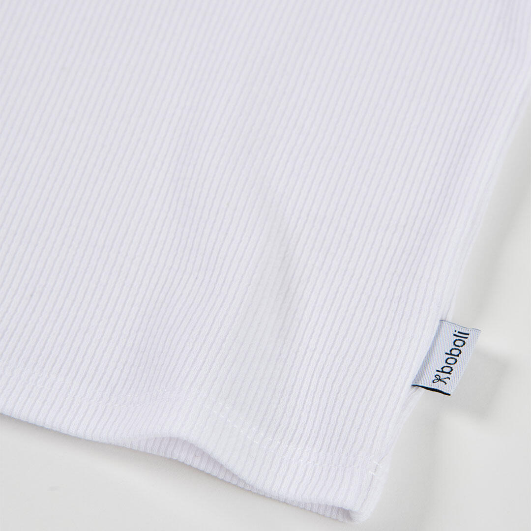 Camisetas de verano de tenis kids niña boboli blanco 4/4
