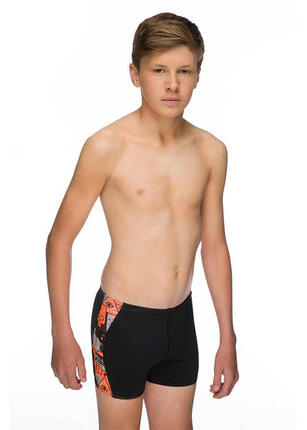 Short de bain Maru Lookout Pacer garçon orange/noir taille UK 32
