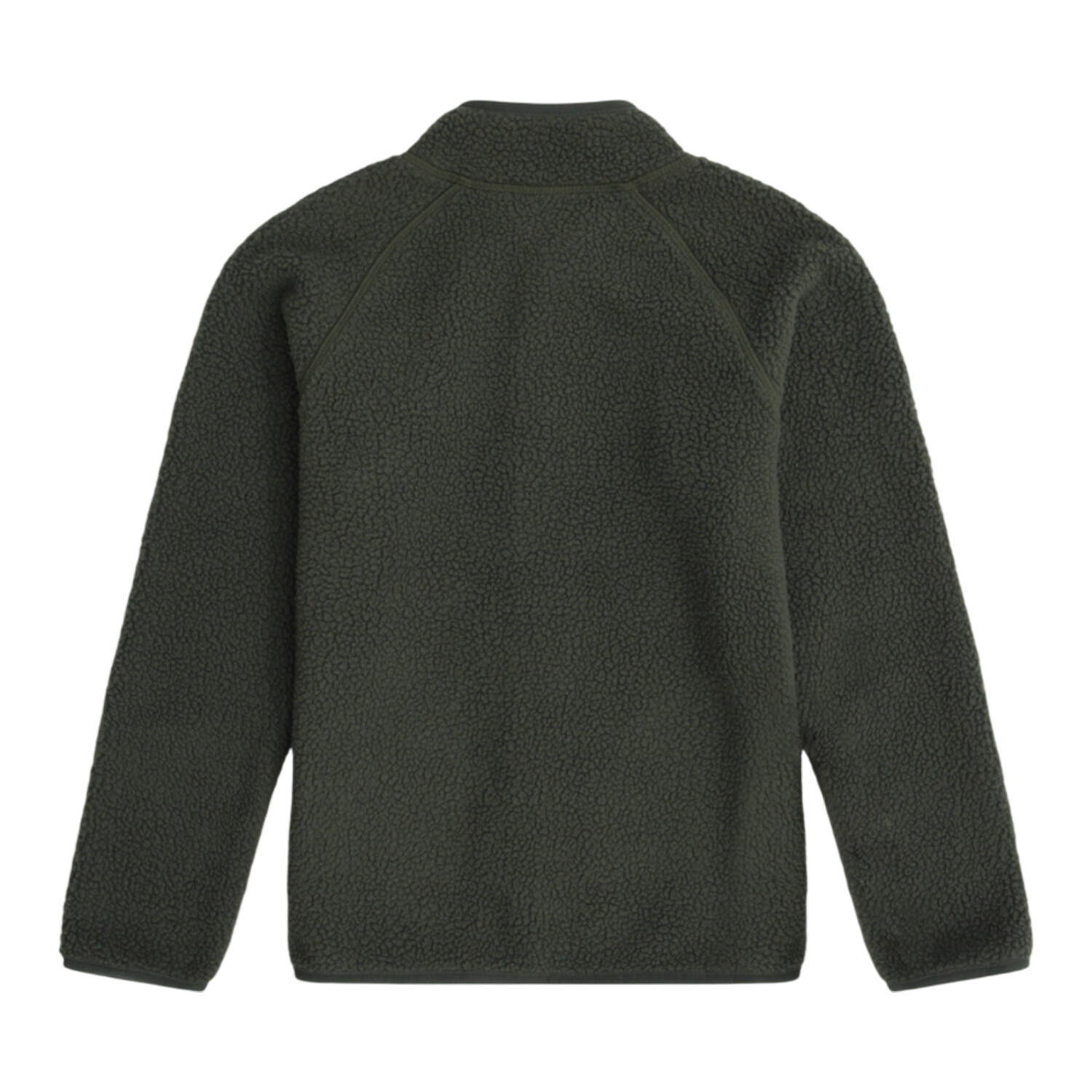 "Borg Raglan" Fleecejacke für , Durchgehender Reißverschluss Kinder Dunkel-Khaki 2/4