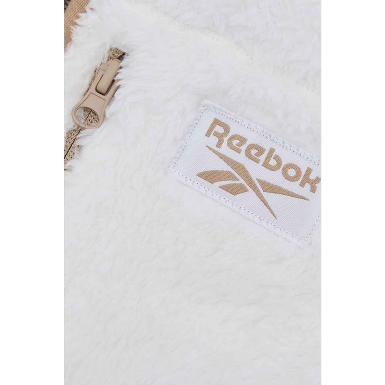 Giacca In Pile Donna Reebok Double Monkey Crema 4/4