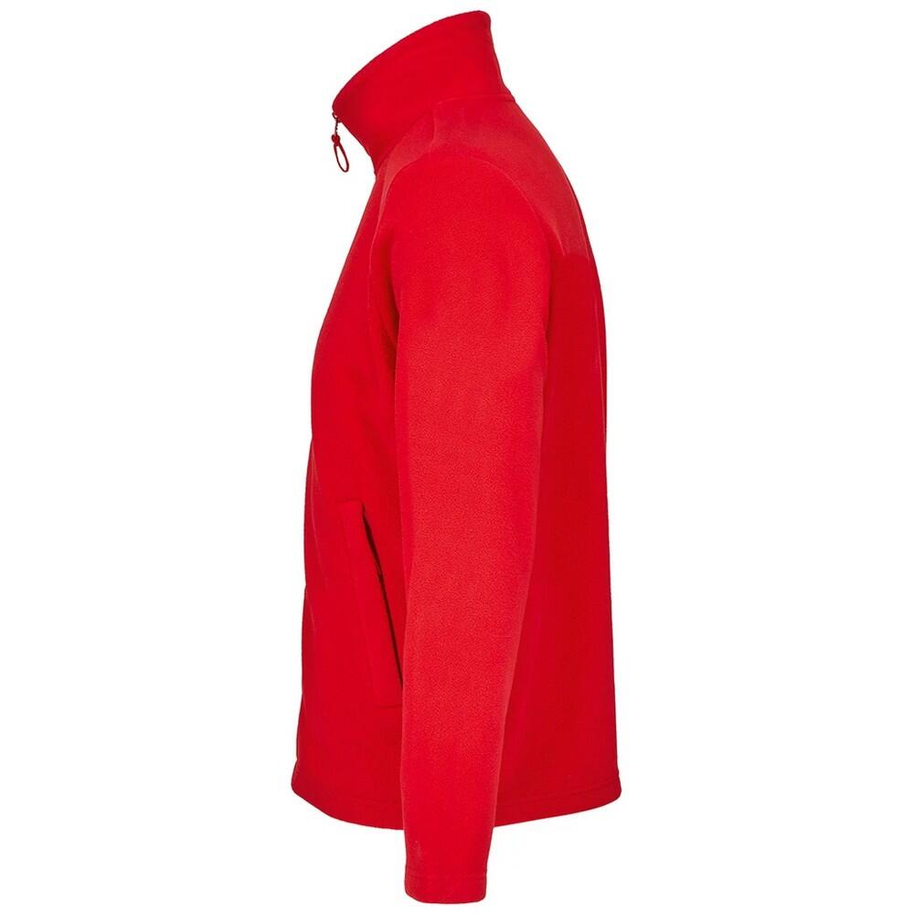Giacca Micropile Adulto Unisex SOLS Rosso 3/4