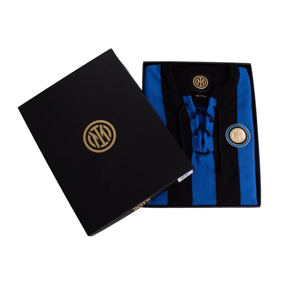 Retro Voetbalshirt - Heren - FC Internazionale 1958/59 - Blauw - Zwart 6/7