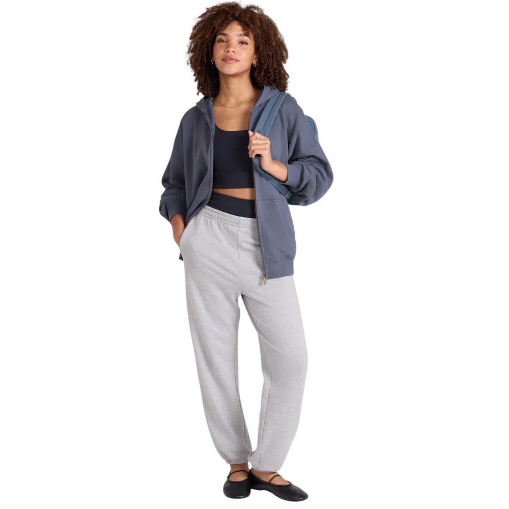 "Idol" Hoodie mit durchgehendem Reißverschluss für Damen Blau 3/4