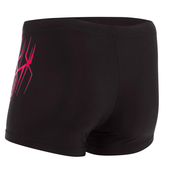 Short de bain garçon Aqua Sphere Jetco - Noir/Corail, 4 ans 3/4