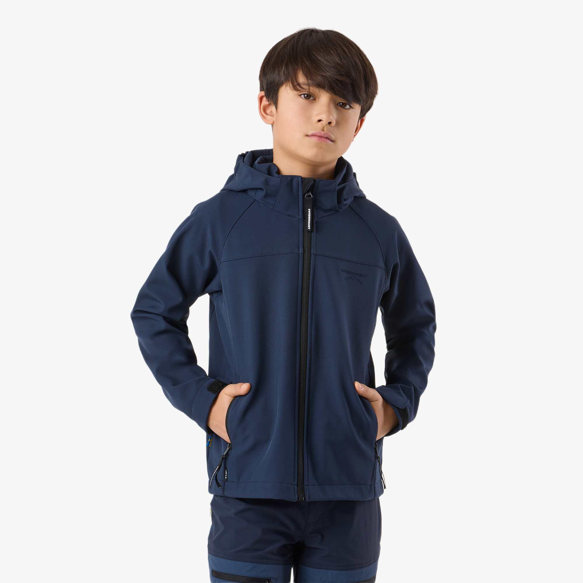 Kurtka Softshell Wędrówki Dziecko Tromsö Wodoodporny