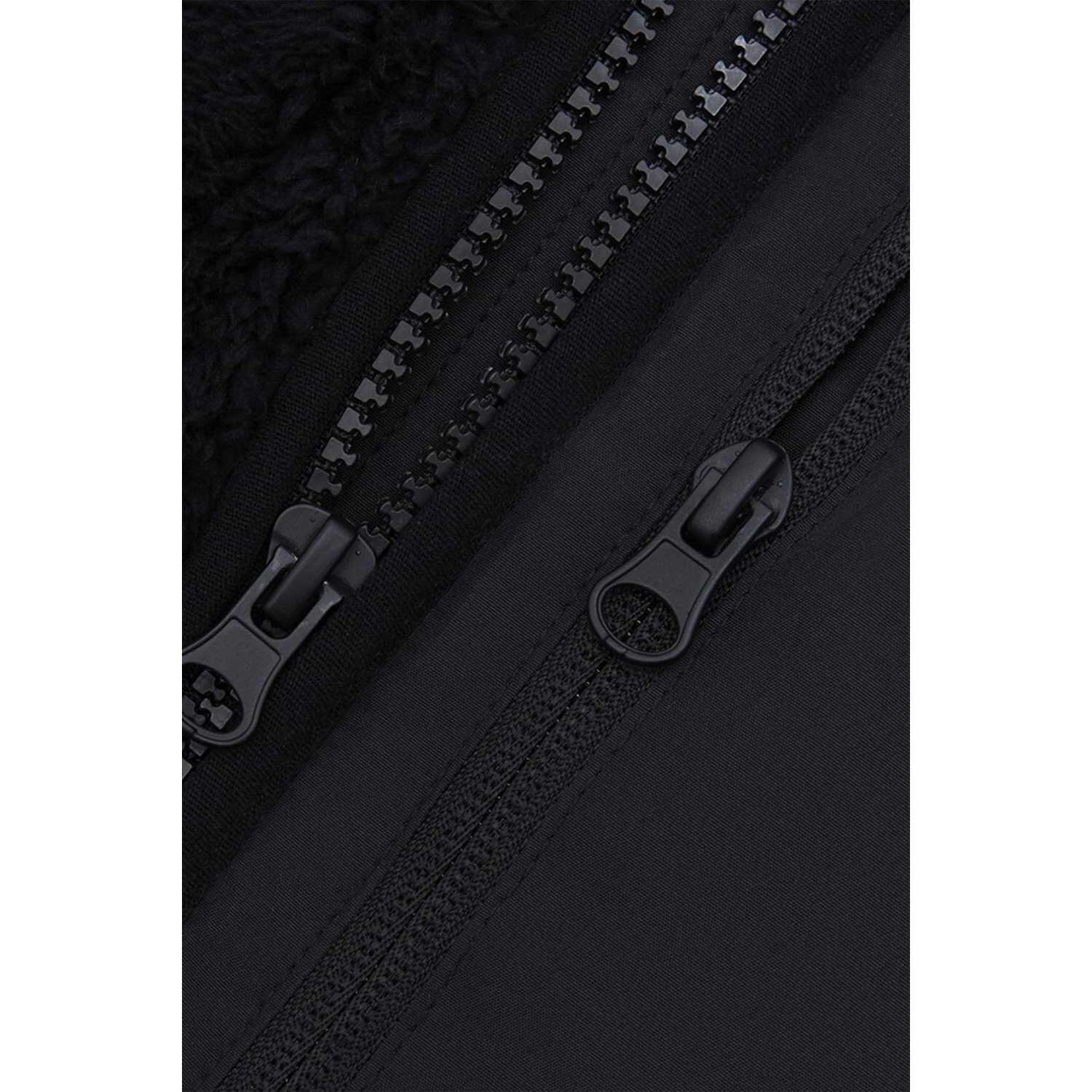"Double Monkey" Fleecejacke für Damen Schwarz 3/4