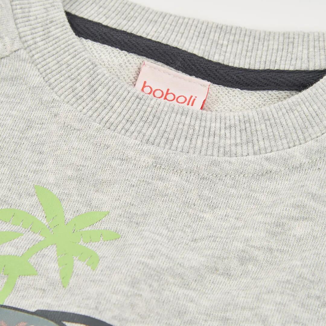 Sudadera de verano de gimnasia kids niño boboli crudo 3/4
