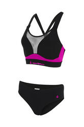 Bikini deux pièces Aqua Sphere Girls Kuma Noir/Rose