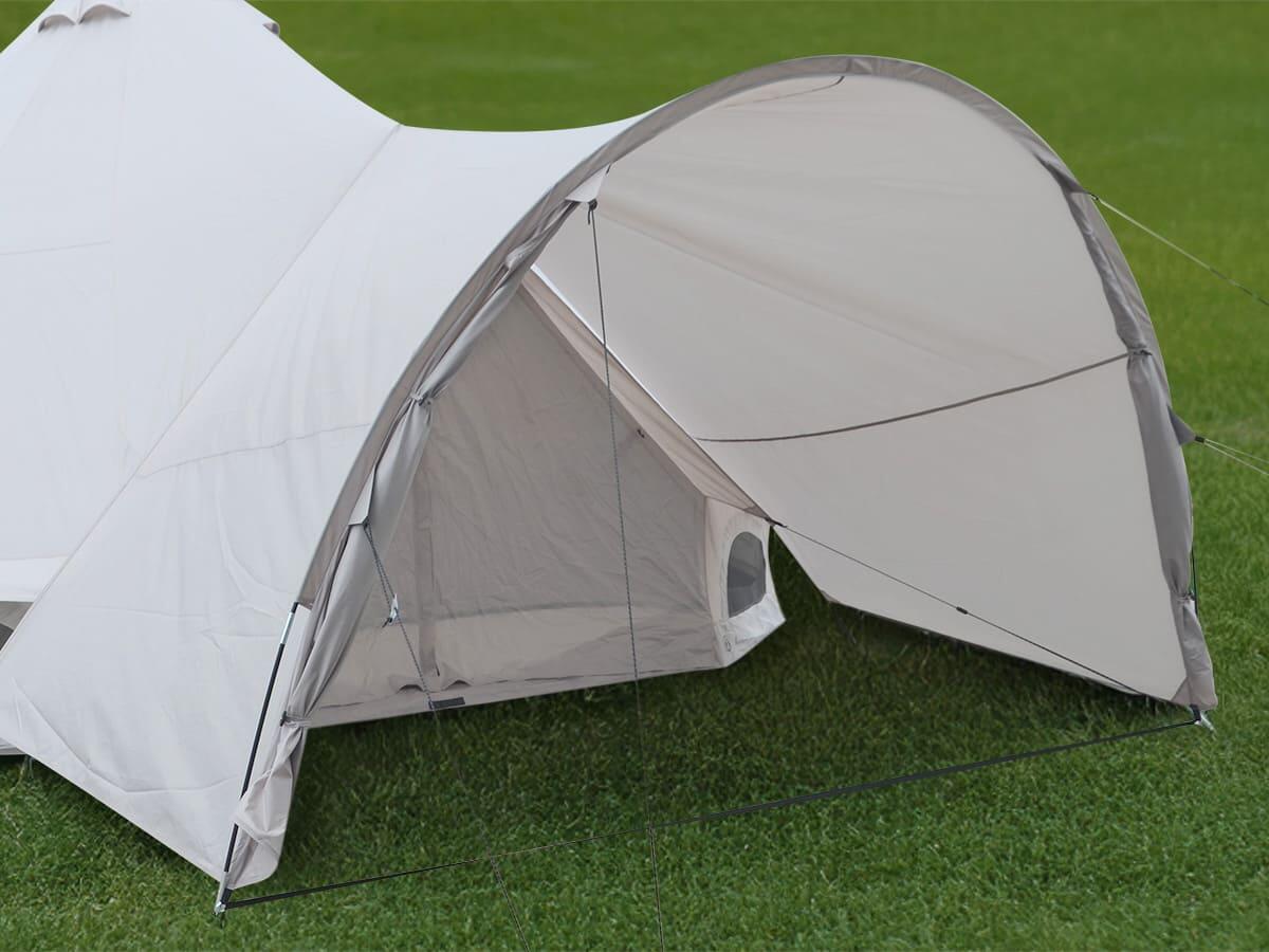 Vorzelt für Tipi Kuopio 400/500 Protect - Canopy für Tipizelt - Stehhöhe 190 cm 3/7