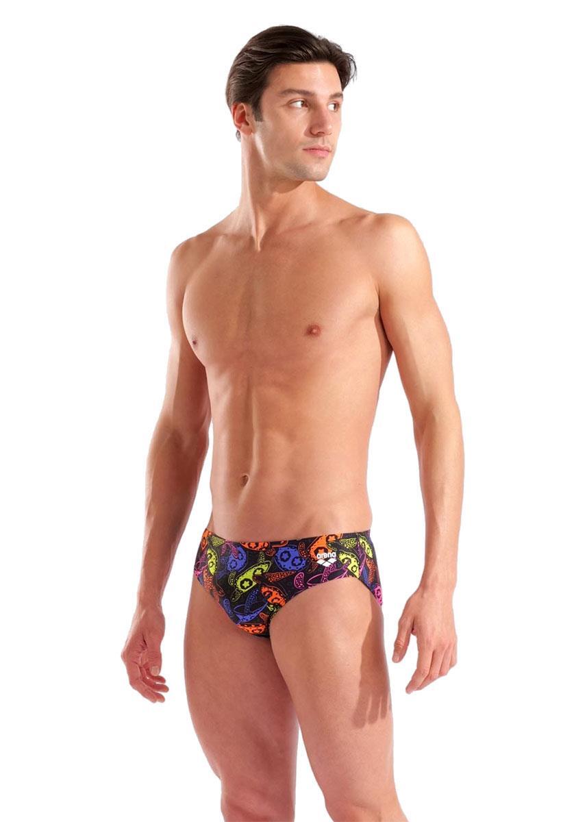 Arena Slip de bain homme à motifs tortues marines - Noir / Multicolore 5/5