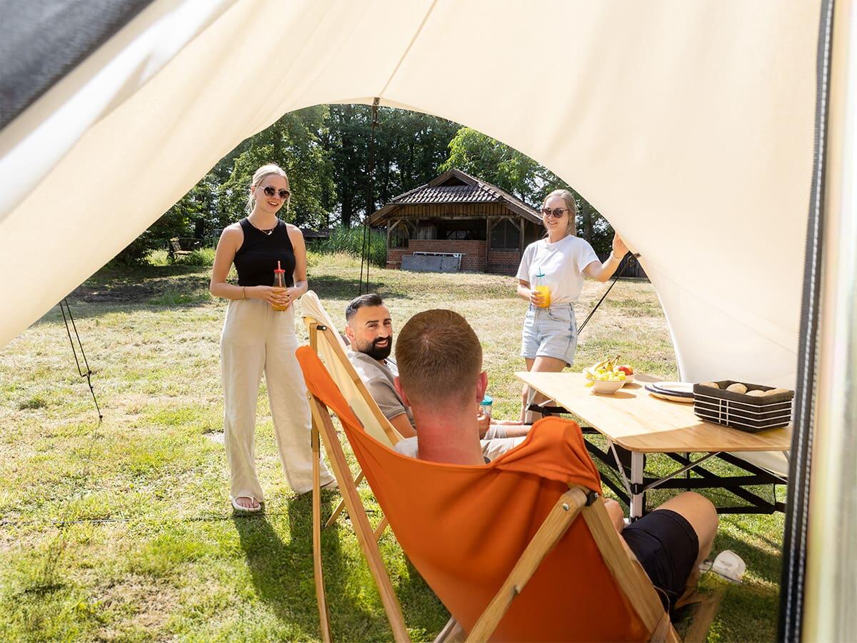 Vorzelt für Tipi Kuopio 400/500 Protect - Canopy für Tipizelt - Stehhöhe 190 cm 5/7