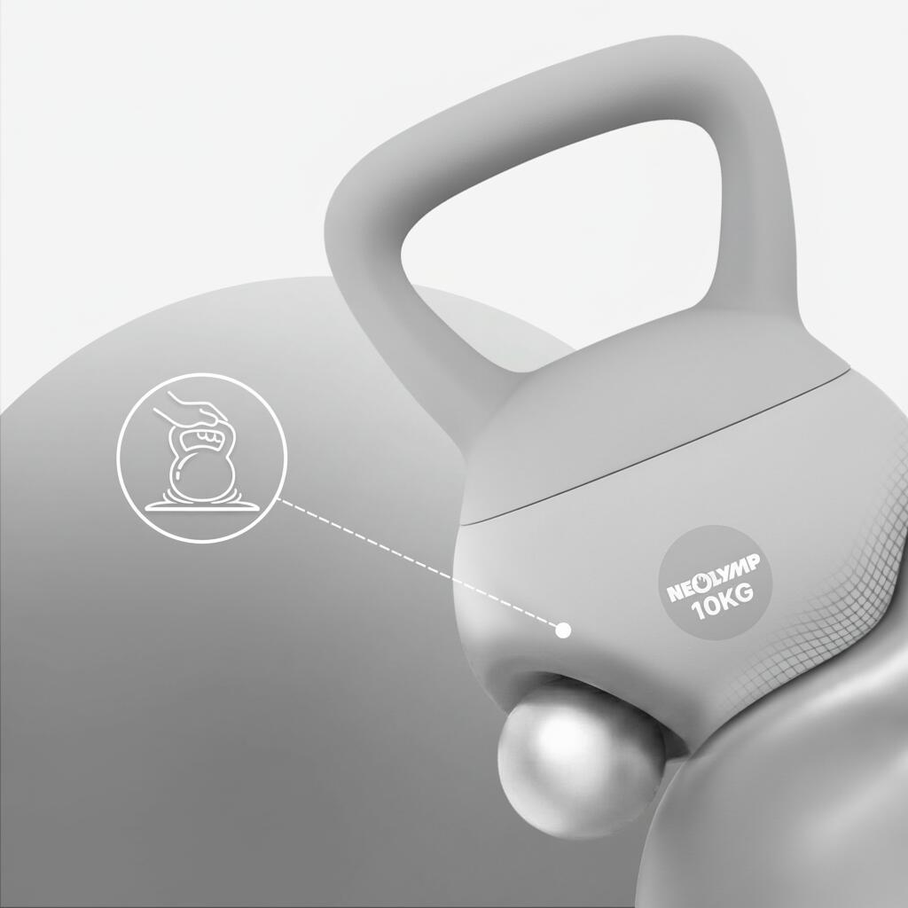Kettlebell Soft 10 kg – Impugnatura ergonomica per forza intensa 2/7
