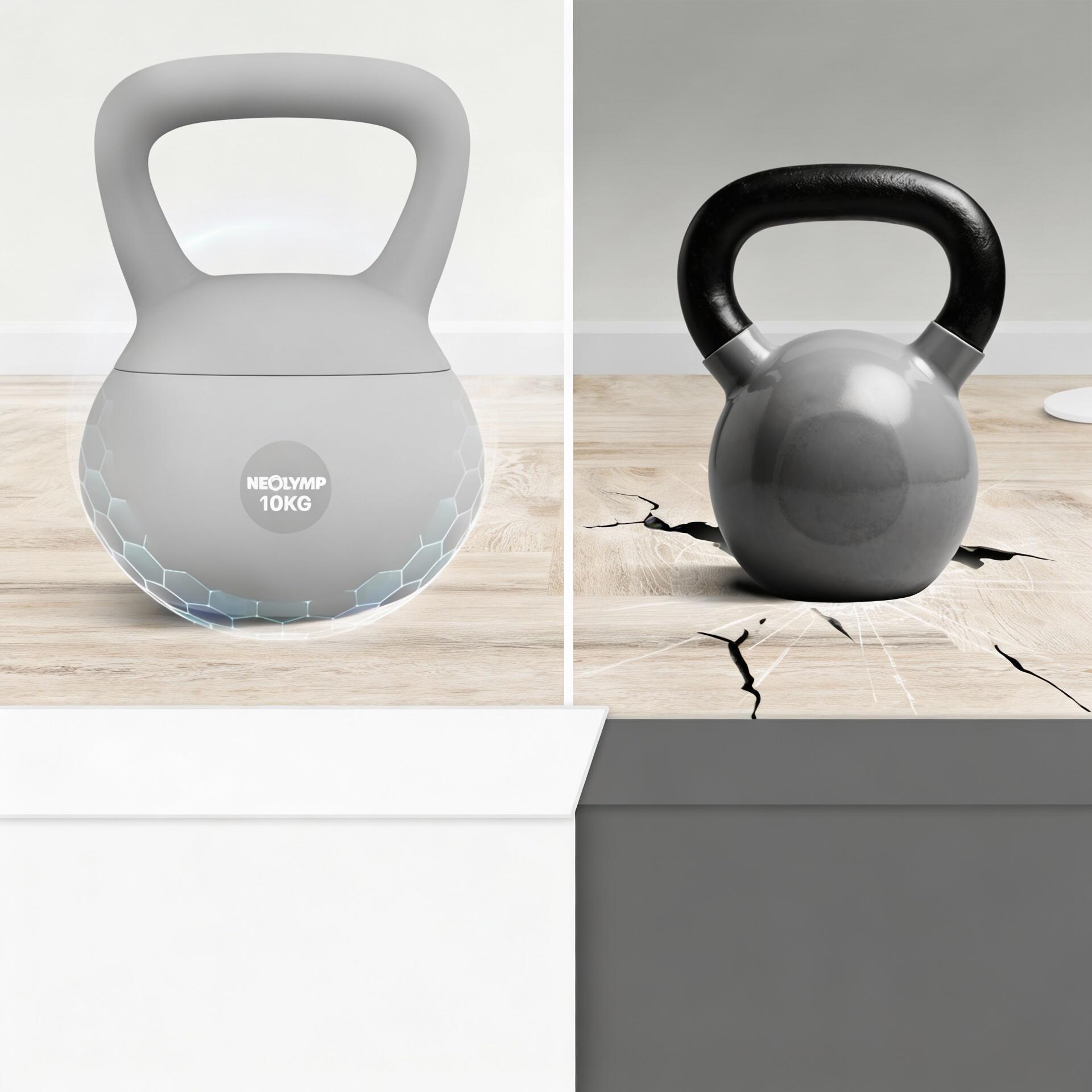 Kettlebell Soft 10 kg – Impugnatura ergonomica per forza intensa 7/7