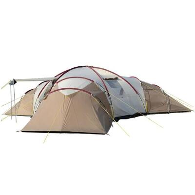 Tweedehands - familietent turin 12 - campingtent - 3 slaapcabines - koepeltent