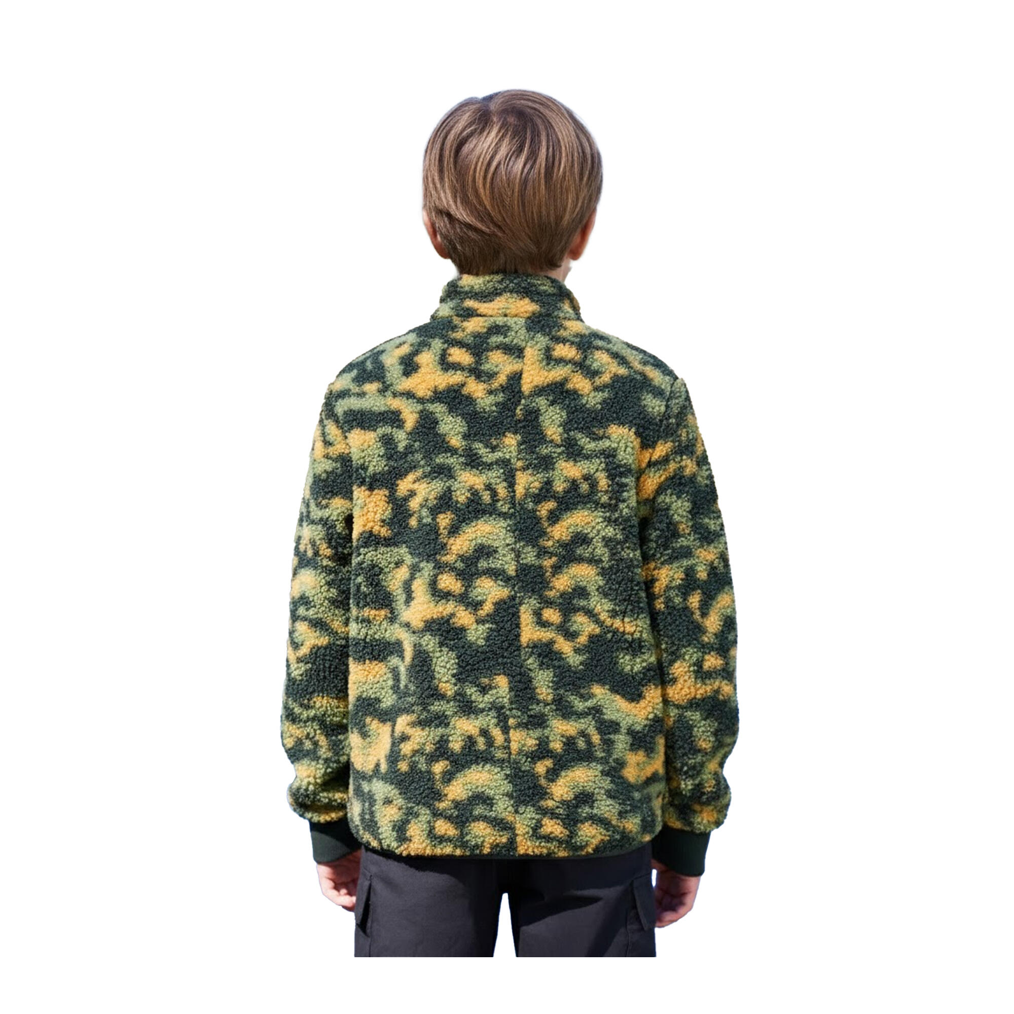 "Wren" Fleecejacke für , Teddyfleece Kinder Grün 2/2
