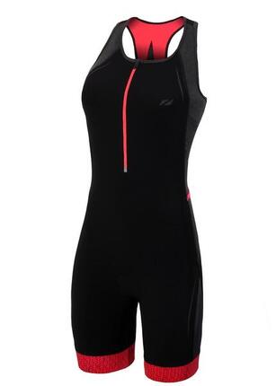 Combinaison triathlon femme Zone3 Performance Culture - Noir/Corail - Taille L