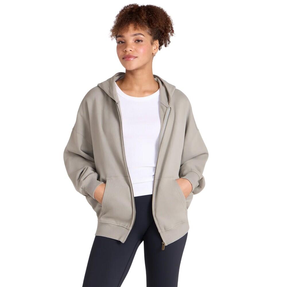 "Idol" Hoodie mit durchgehendem Reißverschluss für Damen Grün 4/4