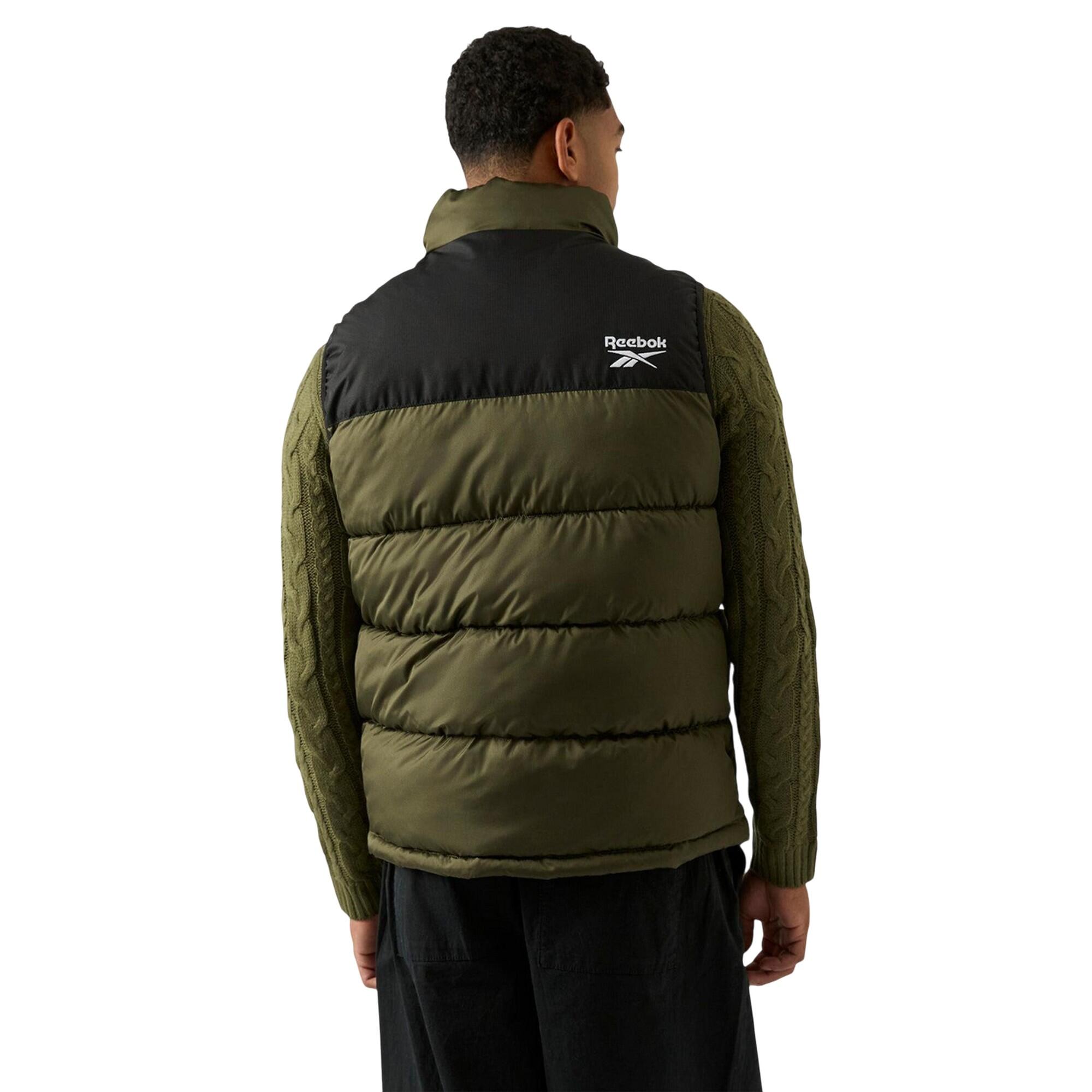 Gilet Trapuntato Uomo Reebok Verde Oliva 2/4