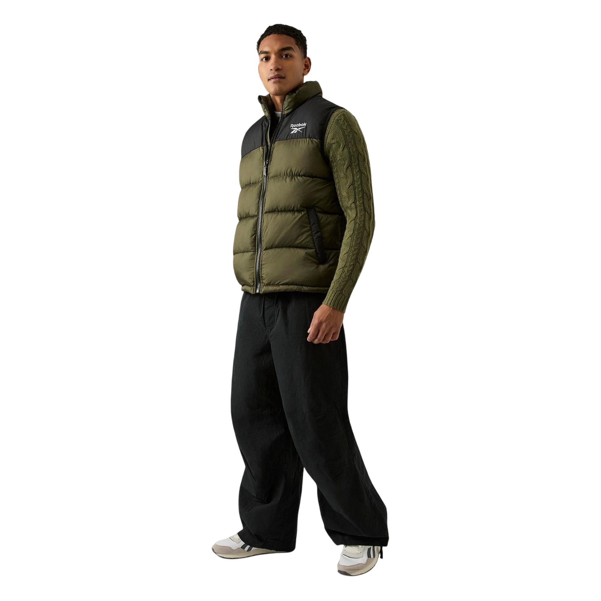 Gilet Trapuntato Uomo Reebok Verde Oliva 4/4