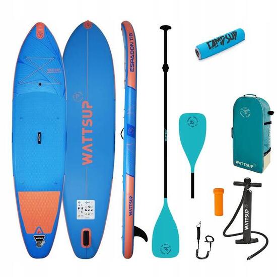 Deska SUP Pompowana WattSup ESPADON 11'8" 355cm z Wiosłem Kajakowym + Bojka