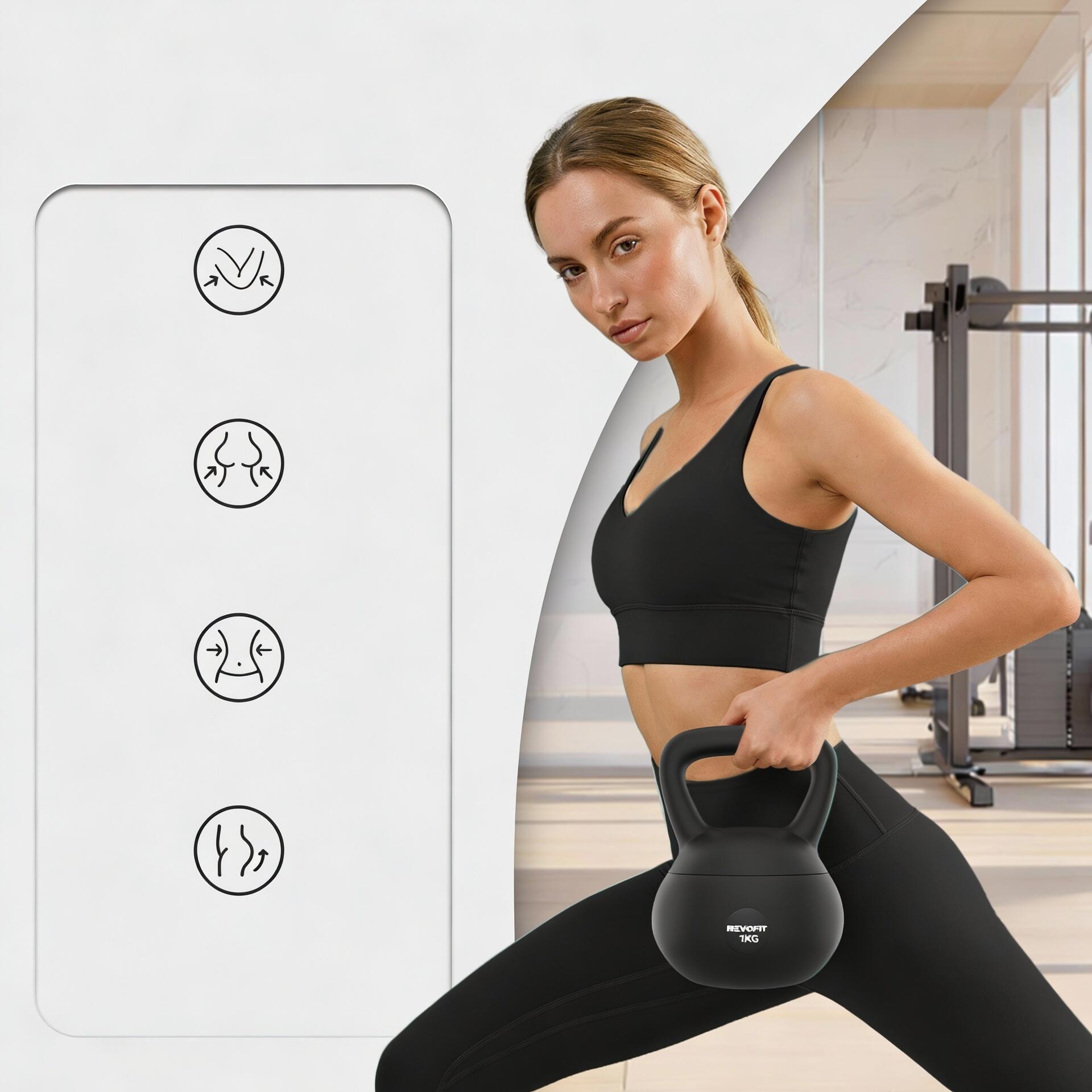 12 kg Soft Kettlebell für Fortgeschrittene – Rutschfester Griff für Training 5/7