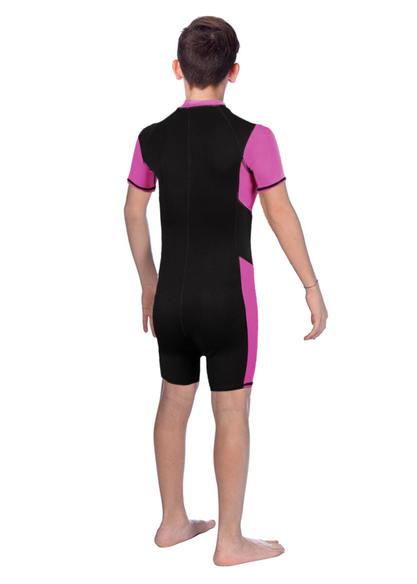 HEAD Junior Light Shorty Neoprenanzug - Schwarz/Rosa, Gr. S 5/5