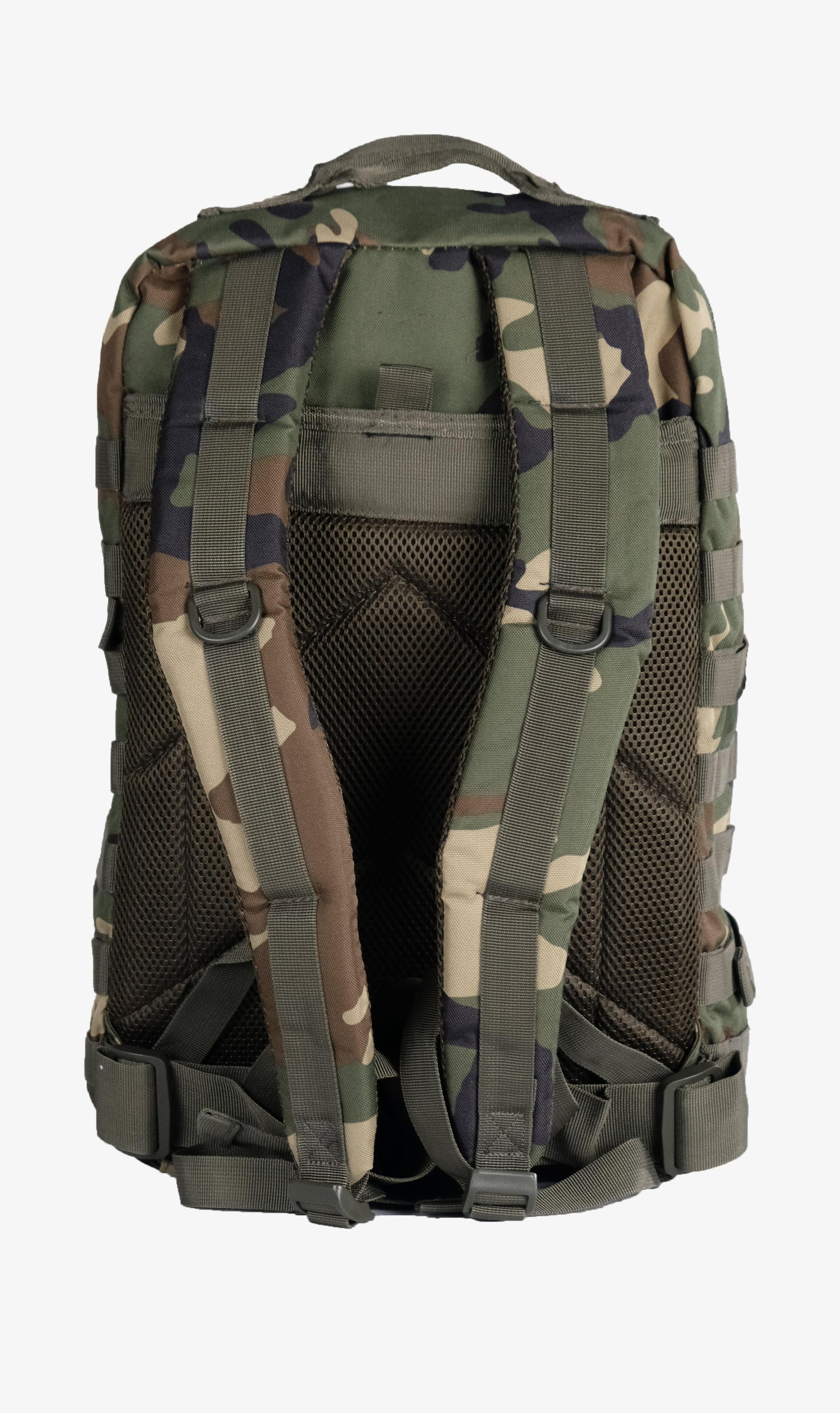 Zaino Esercito AAG321 da trekking camouflage verde 36 litri 3/4