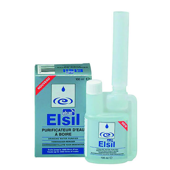 ELSAN Purificateur D'Eau Elsil 100ml Conservation de l'eau Potable Camping