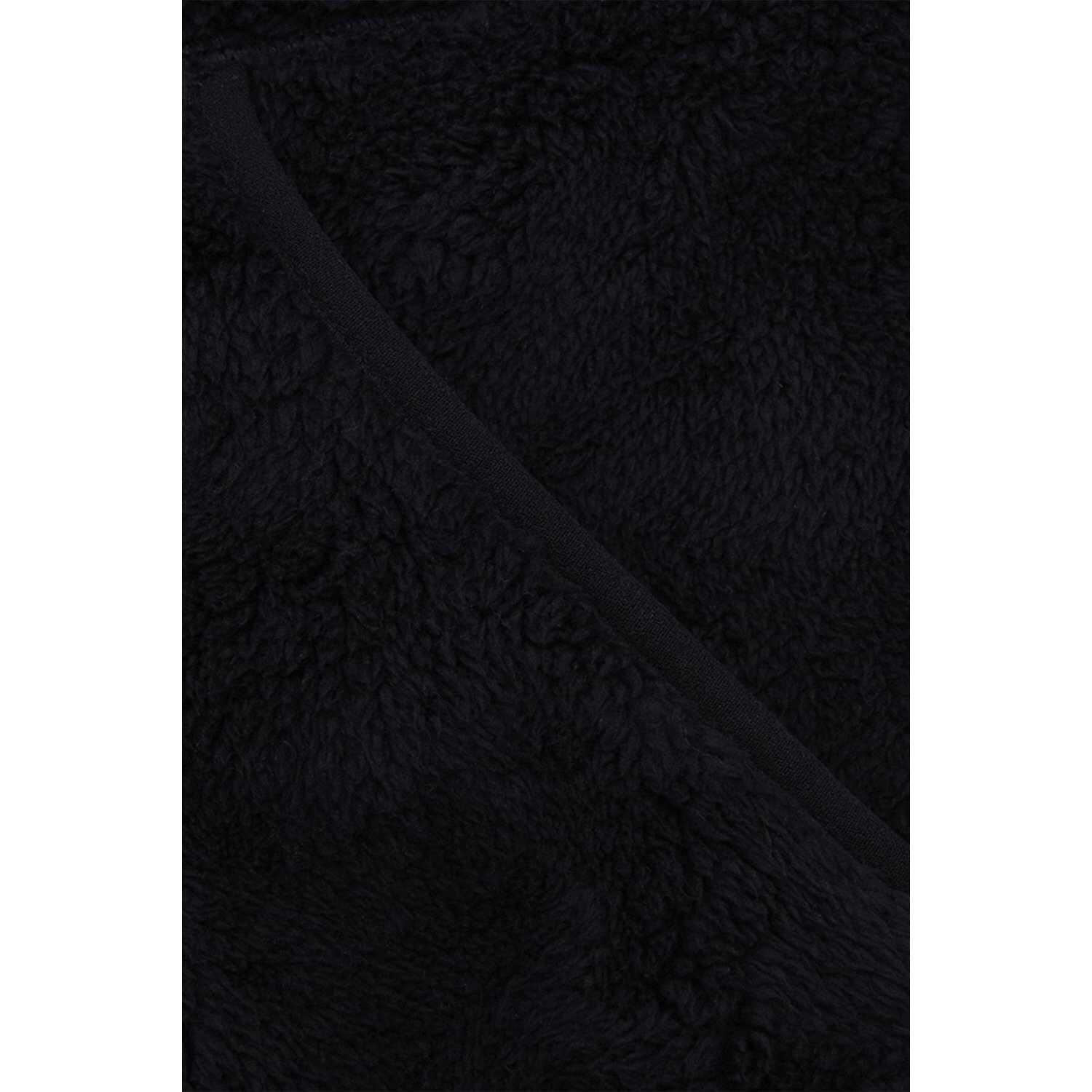 Womens/Ladies Double Monkey Fleece Jacket (Black) 3/4