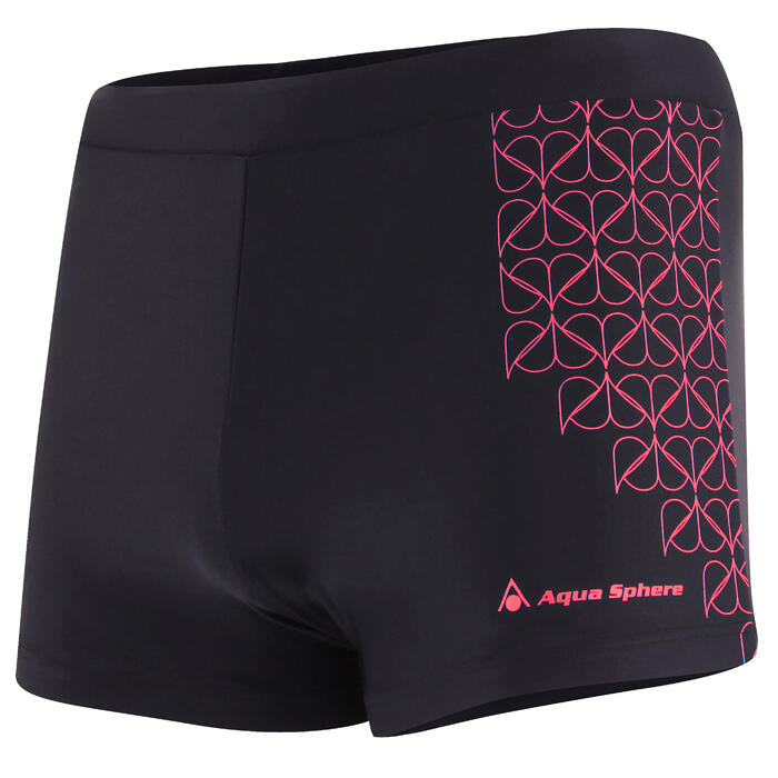 Short de bain Aqua Sphere Asso garçon - Noir/Corail 4 ans 1/4