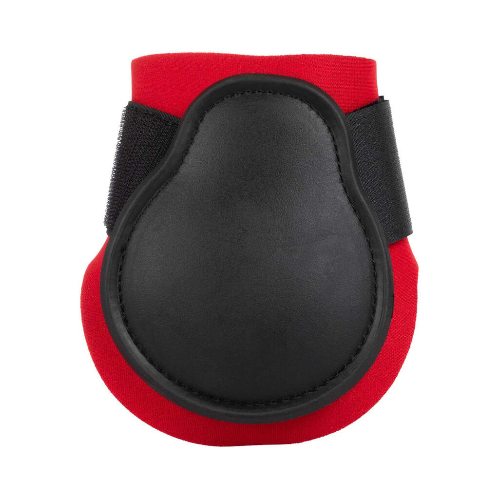Neoprene fetlock boots with rubber shell
