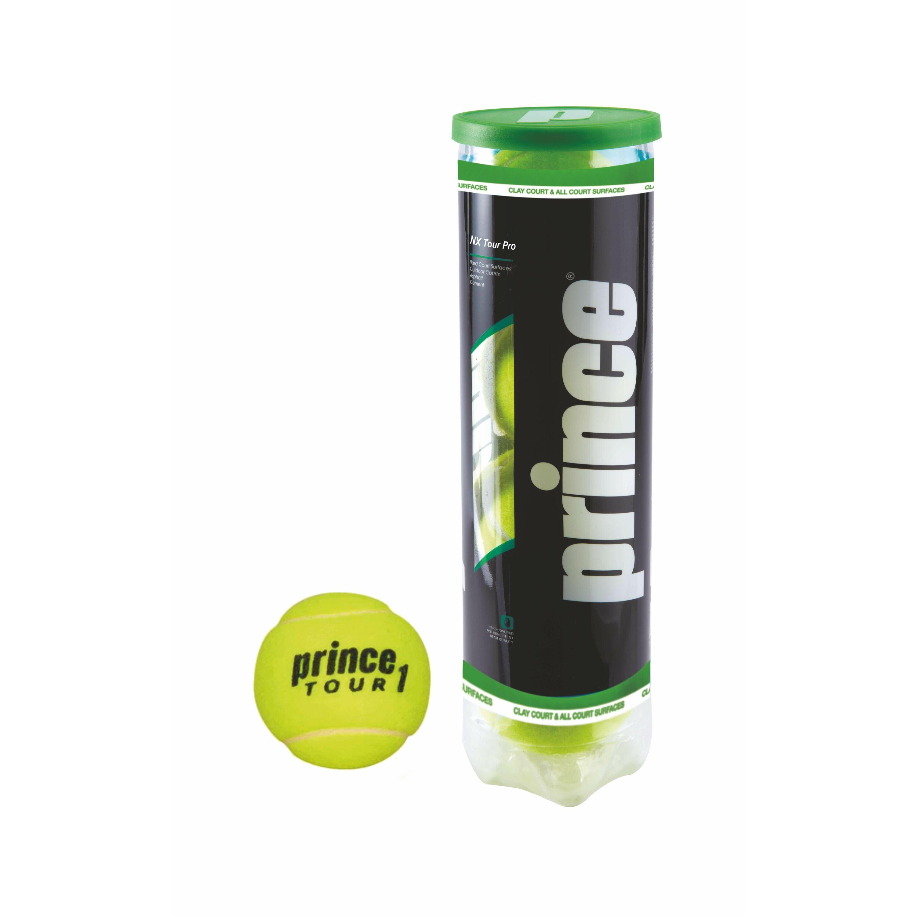 PRINCE Trubka se 4 tenisovými míčky Prince Nx Tour pro