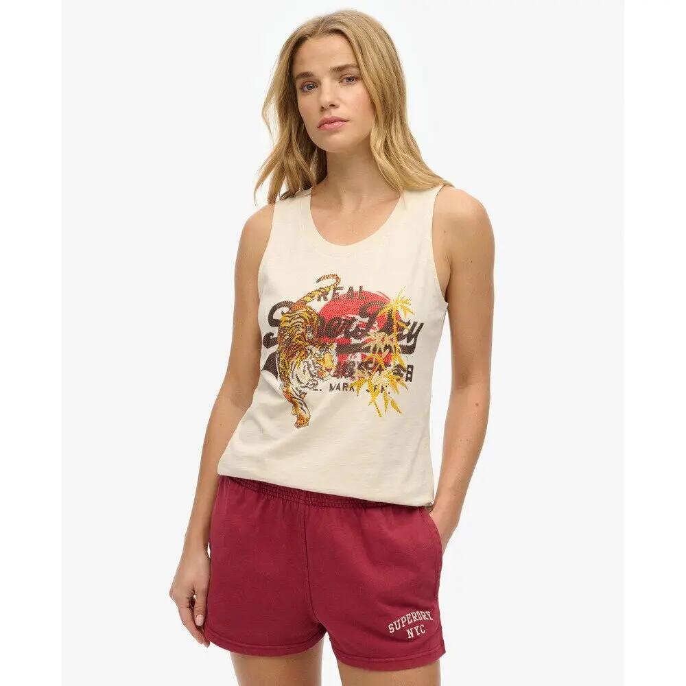 Débardeur femme Superdry Vintage Logo Tokyo 2/5