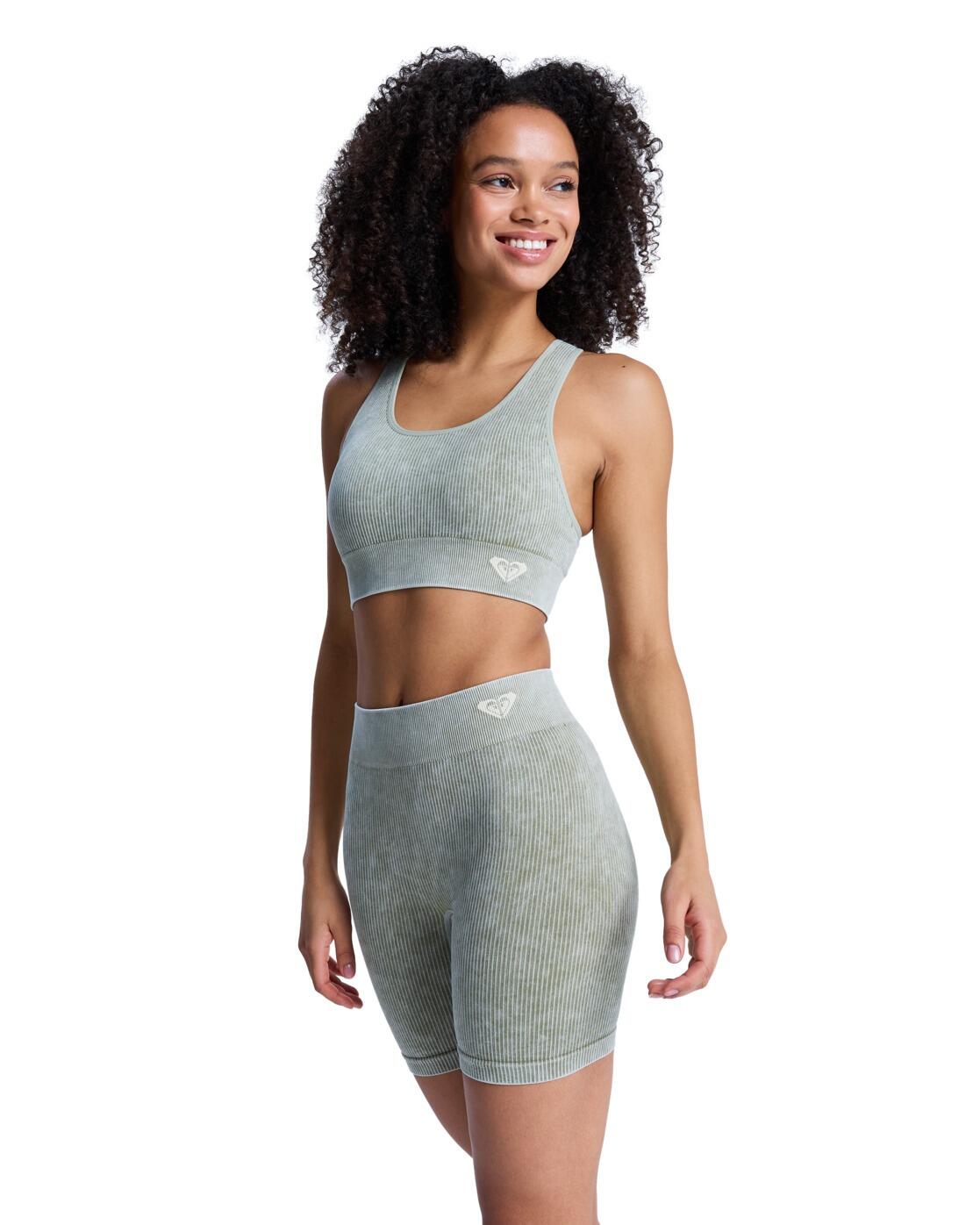 Short de sport CHILLOUT SEAMLESS WASHED Vert Femme 2/4