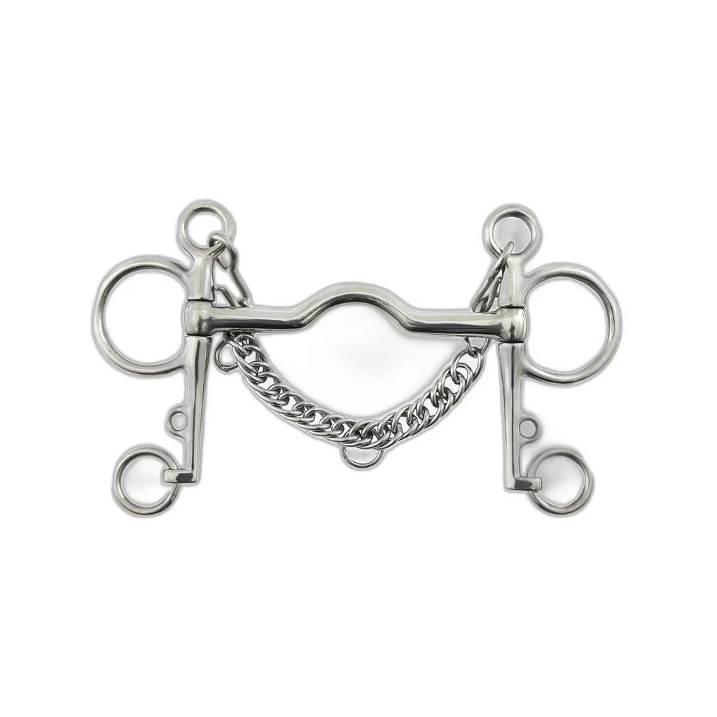 Medium pelham bit with curb chain Premier Equine