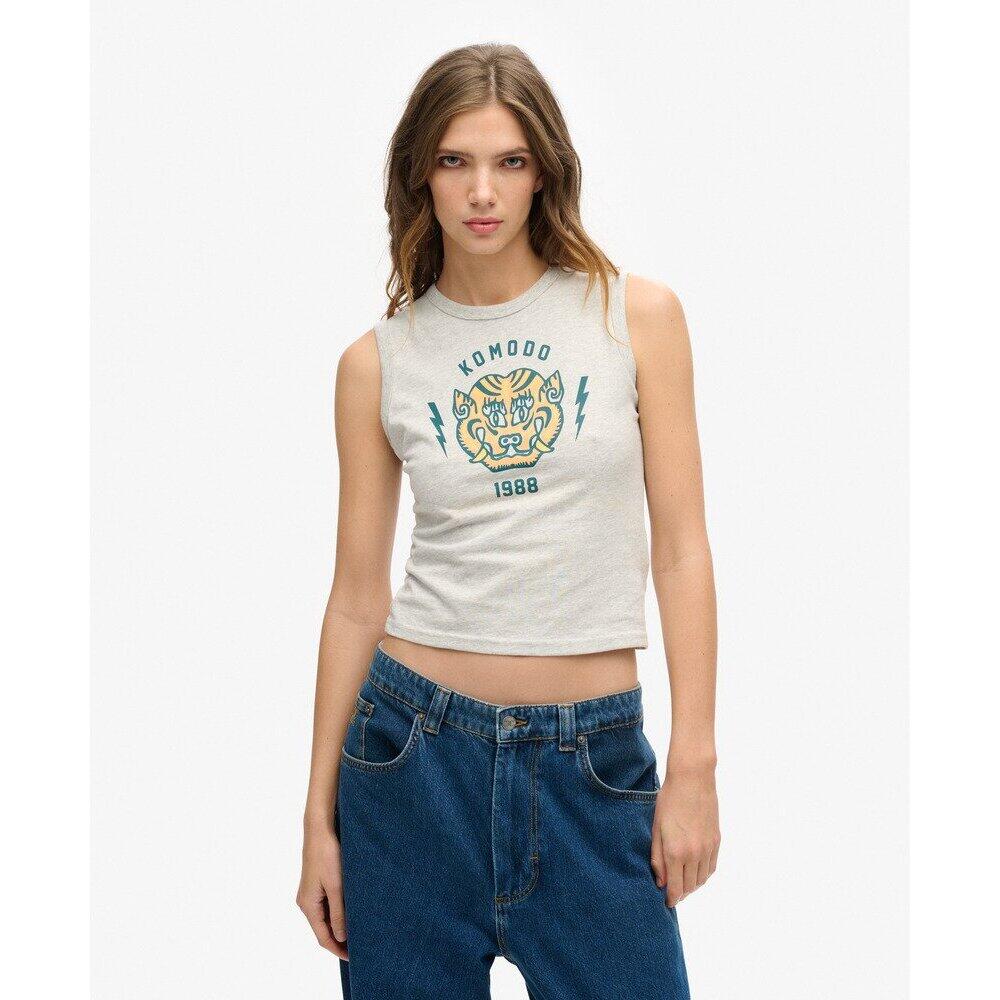 Débardeur slim femme Superdry Komodo Tiger 2/7