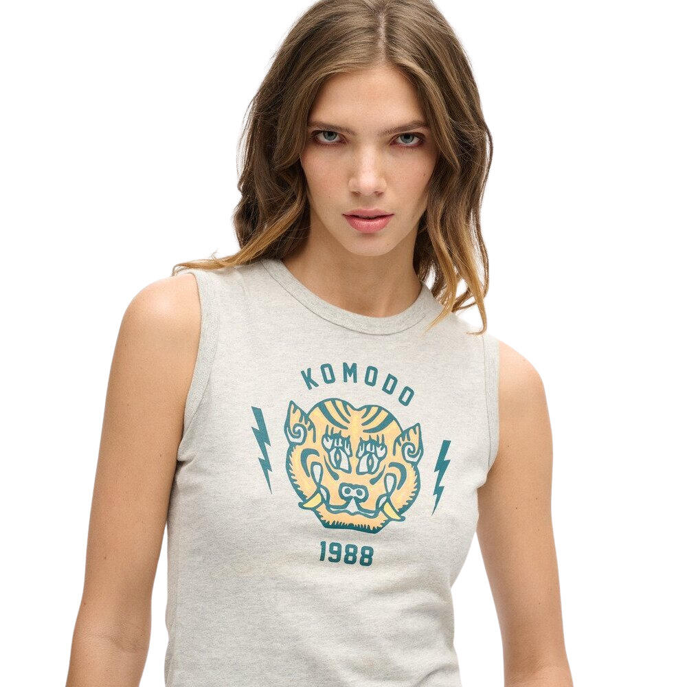 Débardeur slim femme Superdry Komodo Tiger 5/7
