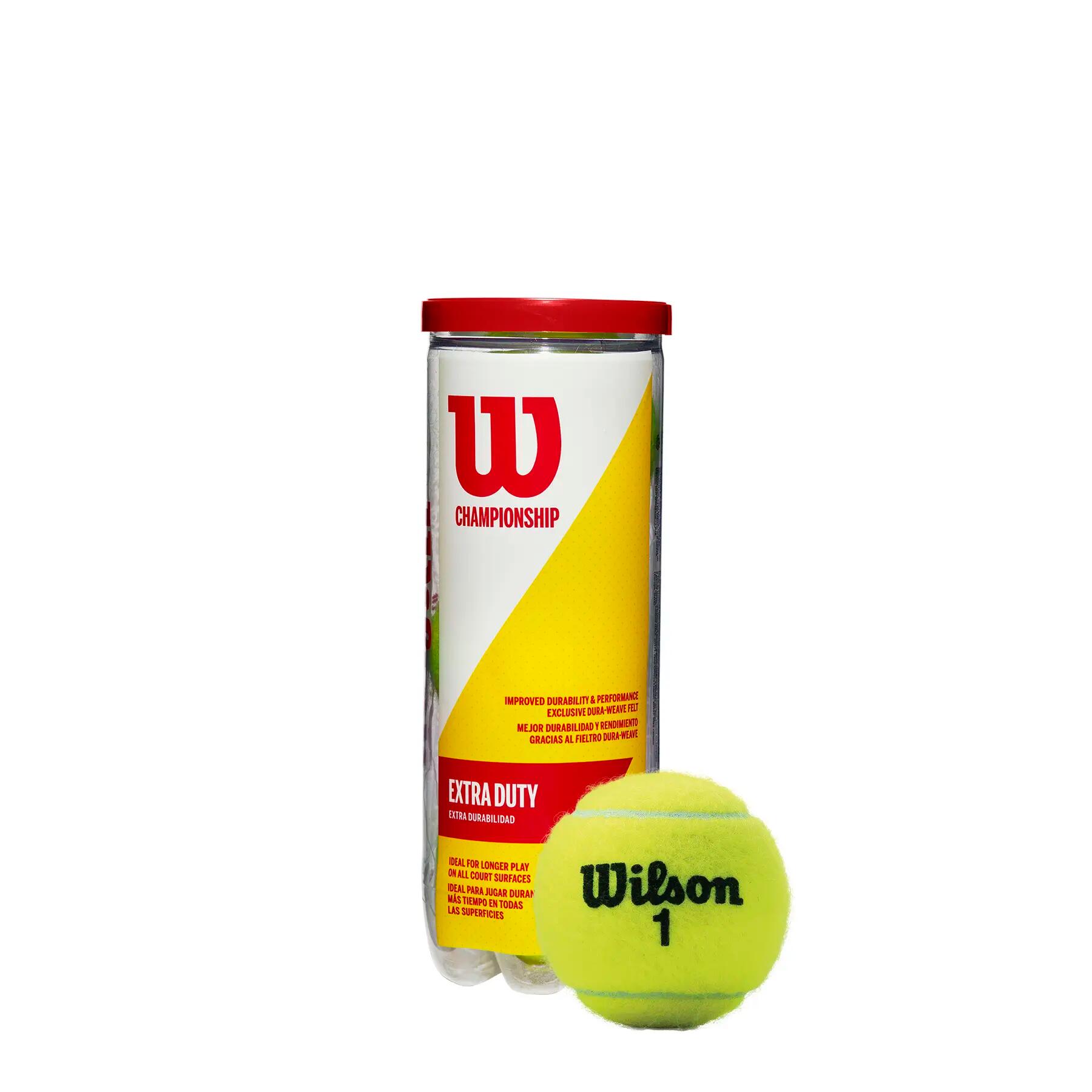 Bolas de ténis Wilson Championship 3 - Pack de tamanho único 5/6