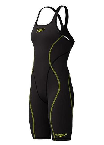 Speedo Fastskin Hyperspark Openback Kneeskin donna nero UK 22 / EU 38