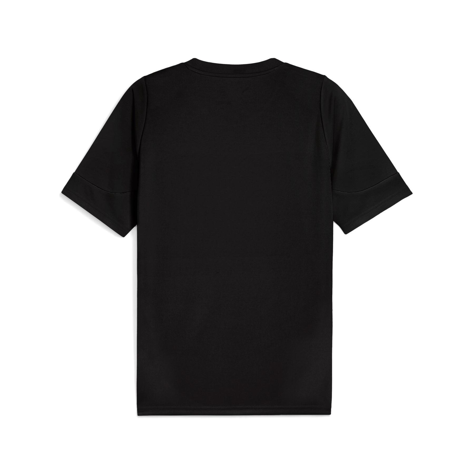 Tricou fotbal bărbați mânecă scurtă Black Silver Metallic, negru PUMA 7/7