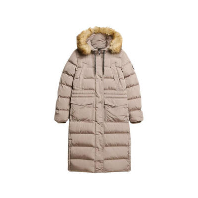 Lang faux fur coat voor vrouwen superdry everest