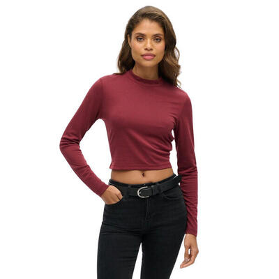 Dames top met lange mouwen en open rug superdry